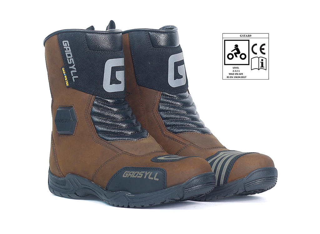 G-STAR 9 HI-WR Brown – Gadsyll motorcycle riding boots