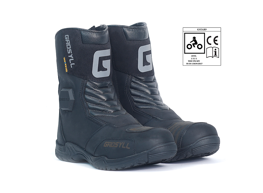 G-STAR 9 HI-WR Black – Gadsyll motorcycle riding boots